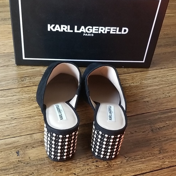 Karl Lagerfeld Paris Serin Studded Mules - Picture 5 of 7